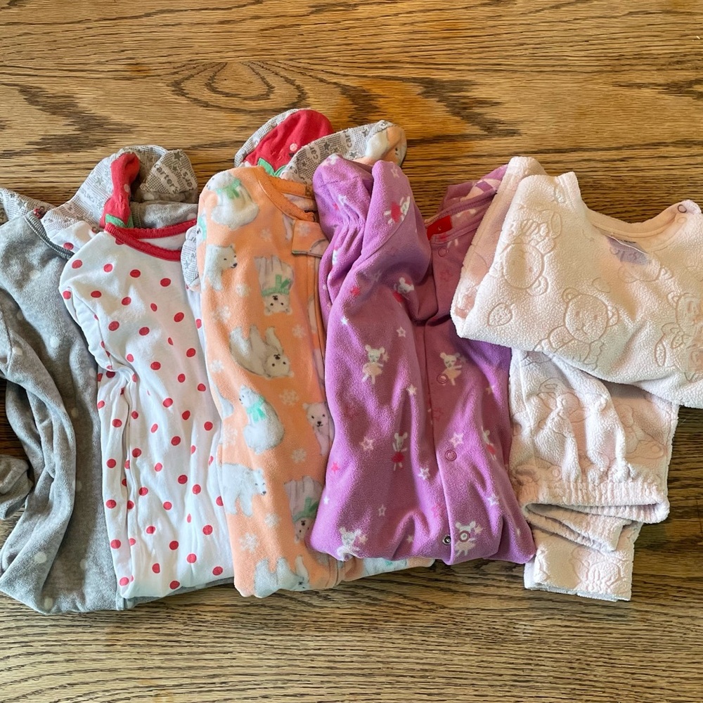 5 pair of 24 month pajamas
